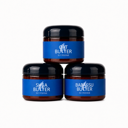 Travel Bundle - Soothe & Nourish: Oat, Shea, and Babassu butters in 2 oz jars